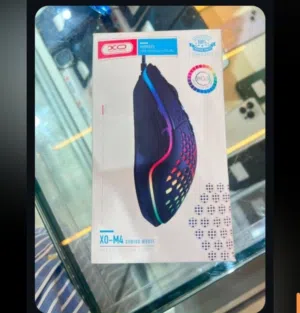 ماوس جيمنج سلكي احترافي XO M4 Gaming Mouse مع إضاءة RGB - جديد بالكرتونة