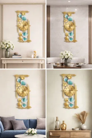ساعة حائط ديكورية بتصميم عصري وأنيق