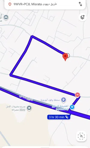 ارض في ابوروية 1618 متر مربع