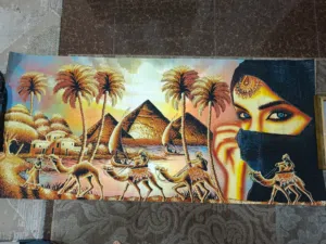 لوحات فنيه مرسومه رسم اليد بالوان اصليه على ورق البورده وعلى قماش كانفس اصلي