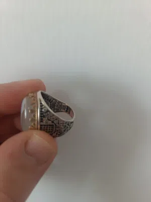 3 خواتم فضه شغل يدوي