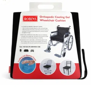 وسادة جلوس للكرسي المتحرك مع طبقة جل Robins Orthopedic Cooling Gel Wheelchair Cushion
