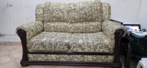 Two Seater Sofa, 3 Door cupboard, Table Complete