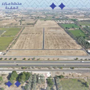 مخطط بأراضي زراعية كبيرة للبيع الخط الأول بكل التصاريح