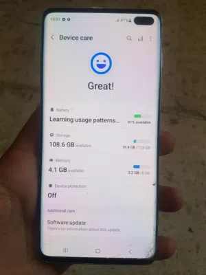 سامسونج اس 10 بلس للبيع بحاله ممتازه