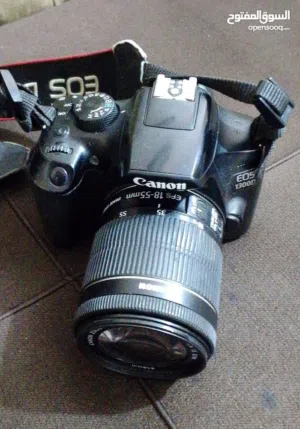 كاميرا Canon 1300D + عدسة 18-55mm  استعمال شخصي خفيف جداً