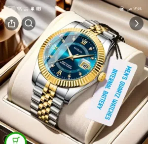 ساعه رجالي فضي