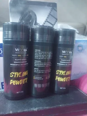 بوده الياف لسد فراغات الشعر الخفيف   وتقويته