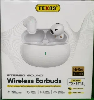 TEXOS Wireless Earbuds الموديل: TX-BT12