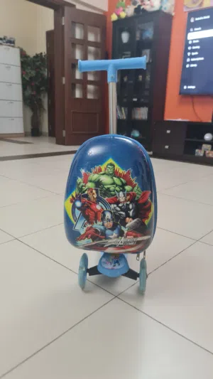 foldable scooter with luggage compartment attached for kids