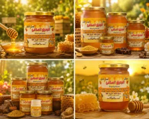 عسل نحل طبيعي من مناحل الرحيق الصافي