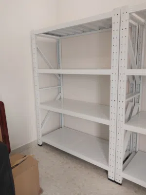 Elegant white shelveing rack