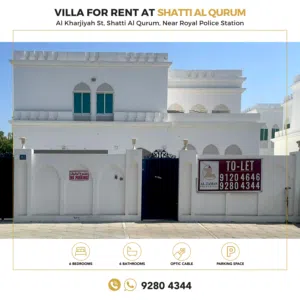 6BHK villa for rent in Shatti Al Qurum