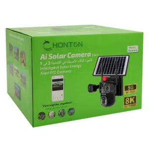 Honton Ai solar camera 3 lens Simcard or wifi 5G
