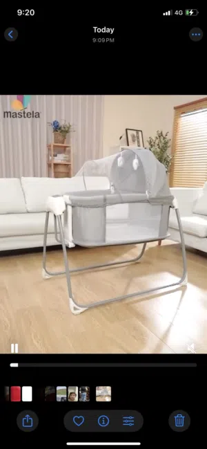 سرير اطفال 4in1 Bassinet Next To Me وهزاز كهربائي