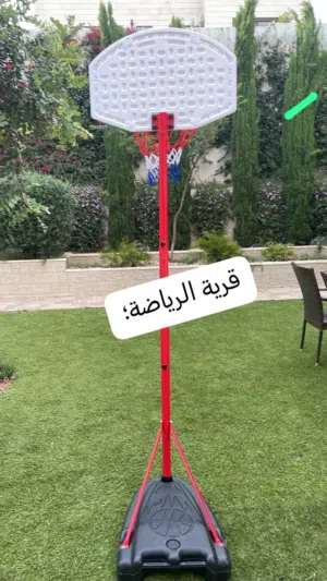 ستاند سلة مع طابة ومنفاخ