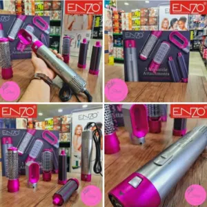 بكج سشوار اينزو 5 في 1 مجموعه فرشاة و سشوار اينزو مجفف و مسرح الشعر Enzo مصفف شعر احترافي 1000 واط