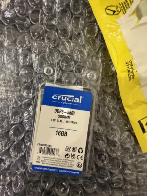RAM 16GB DDR5 5600MHz (or 5200MHz or 4800MHz) Laptop Memory CT16G56C46S5