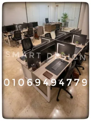 خليات عمل وركستيشن مكاتب موظفين متاح معاينه مجانيه للشركات والمؤسسات بالقاهره والجيزه