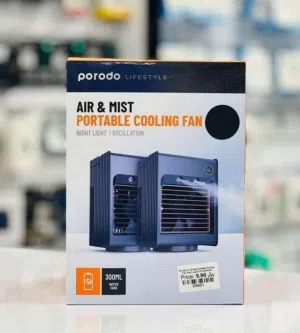 Porodo Lifestyle Air & Mist portable Cooling Fan in Muscat / Brand New