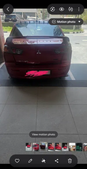 متسوبيشي حمرا نظيف جدا مش محتاج اي مصروف
