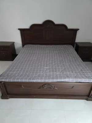 Master Bedroom Set (cot, mattress, side table, wardrobe, dressing table with chair)