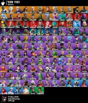 OG Fortnite Account  139 Skins  Spider-Man Superman Polarity  1600 V-Bucks