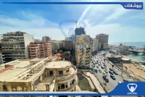 شقة للبيع -185 م - ستانلى -2 نمرة من البحر - مطلات مفتوحة