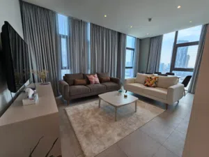 للإيجار  شقة غرفة نوم في السيف  For Rent  1 Bedroom Apartment in Seef – The Courtyard Residence