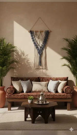 مكرميات جدارية يدوية فاخرة - ديكور مودرن لمنزلك