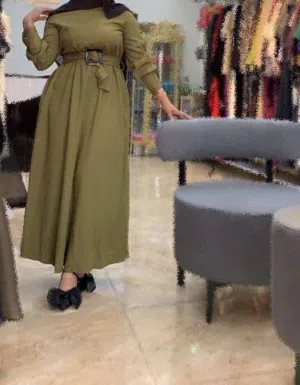 فستان مستعمل قليل معا حزام