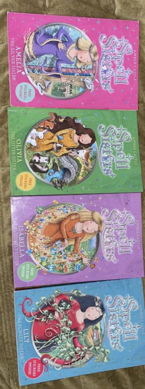 4 Spell Sisters story book with free sticker inside