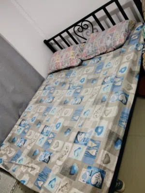 king size bed frame with medical mattress