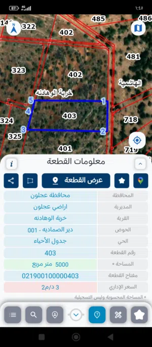 Farm Land for Sale in Ajloun Other