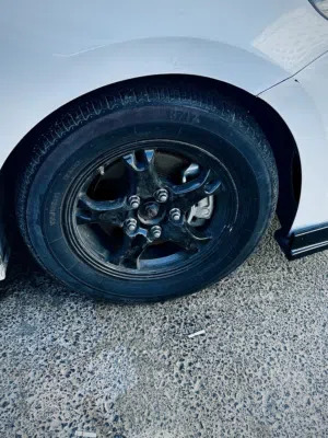 جنط 15 ايونك حديد مع 3 طاسات ايونك للبدل فقط