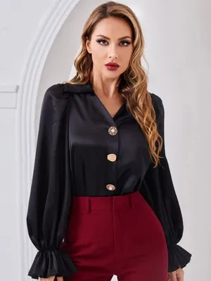 Long Sleeves Shirts . S . Black2