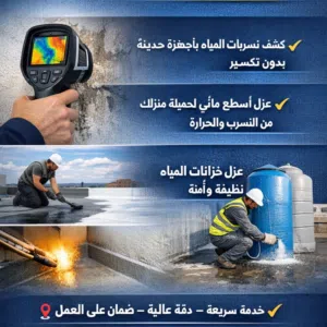 كشف تسربات المياه بالرياض عزل خزانات المياه بالرياض