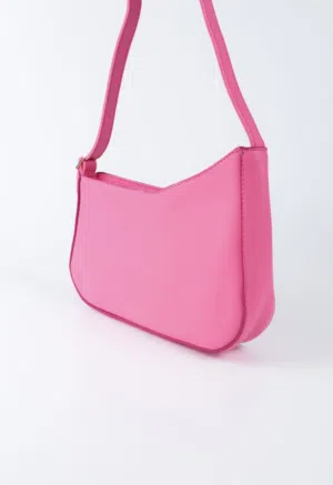 شنطة جلد تركي جديدة - لون فوشيا مميز