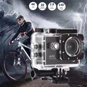 كاميرا رياضية مقاومة للماء Full HD 1080P مع شاشة 2 إنچ