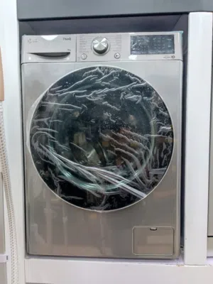 عرض نااار على غساله ال جي 9 كيلو سلفر ستيل موديل 2025