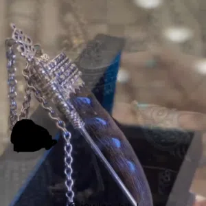 مكحل رجالي فاخر من قرن الغزال بالفضه الخالصه.