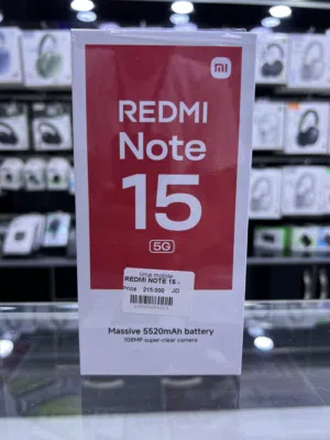 REDMI NOTE 15 (5G) (256/8RAM) متوفر جديد كلين بسعر مميز داخل ليما موبايل كفالة لوكيل الرسمي