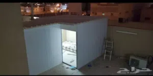 تركيب مظلات وسواتر غرف معزولة ساندوتش بانل اسقف ساندوتش بنل جودة عالية