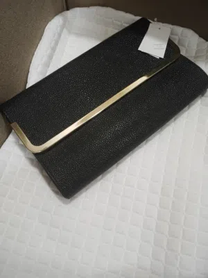 Milano Evening Clutch (Black & Gold Edition حقيبة يد ميلانو المسائية (إصدار أسود وذهبي)