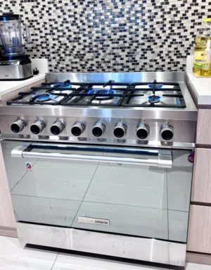 Tecnogas 5-Burner Gas Cooker (90x60) – Made in Italy – Full Safety