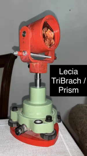 Leica Tripods / ملحقات اجهزه المساحه Tribrachs /Diagonal optical eyepiece / range pole /mini-prisms