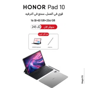 اقرا التفاصيل داخل الاعلان Honor Pad 10 8GB-256GB جديد مترفر لدى سبيد سيل