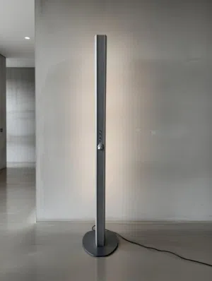 Echos floor lamp designed in the 1980s by Jean Van Lierde and produced by Artemide.