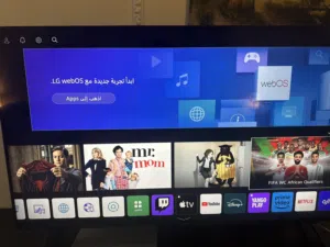 LG UHD 65 Inch UP77 Series Cinema Screen Design 4K Active HDR webOS Smart with ThinQ AI