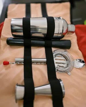 Complete Bartender Cocktail Kit with Bag – Home Bar Set Moving Sale